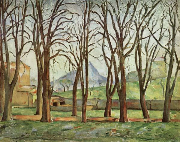 Paul Cezanne Chestnut Trees at the jas de Bouffan Norge oil painting art